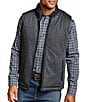 Johnston & Murphy Quilted Woven Stretch Knit Reversible Vest, Color:Navy - Image 2