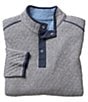 Color:Light Blue/Heather Gray - Image 1 - Reversible Quarter-Snap Pullover