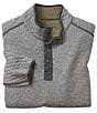 Color:Moss/Gray Heather - Image 1 - Reversible Quarter-Snap Pullover