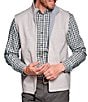 Johnston & Murphy Reversible Solid Full-Zip Vest, Color:White/Storm - Image 1