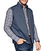 Color:Charcoal/Blue - Image 2 - Reversible Solid Full-Zip Vest
