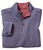 Color:Berry/Blue - Image 1 - Reversible Solid Quarter-Zip Pullover