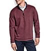Color:Berry/Blue - Image 2 - Reversible Solid Quarter-Zip Pullover