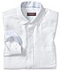 Johnston & Murphy Solid Birdseye Long Sleeve Woven Shirt - Image 3