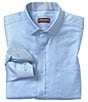 Johnston & Murphy Solid Birdseye Long Sleeve Woven Shirt - Image 1
