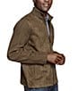 Johnston & Murphy Suede Full-Zip Jacket, Color:Camel - Image 1