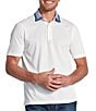 Johnston & Murphy Tipped Collar Short Sleeve Polo Shirt - Image 1
