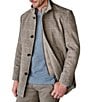 Johnston & Murphy Upton Plaid Wool Blend Car Coat - Image 1