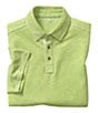 Color:Lime - Image 2 - Vintage Slub Short Sleeve Polo Shirt