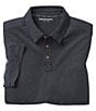 Color:Black - Image 2 - Vintage Slub Short-Sleeve Polo Shirt