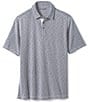Color:Indigo - Image 1 - Vintage Slub Short-Sleeve Polo Shirt