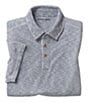 Color:Indigo - Image 2 - Vintage Slub Short-Sleeve Polo Shirt