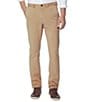 Color:Sand - Image 1 - Washed Straight Leg Flat Front Stretch Chino Pants