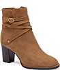 Johnston & Murphy Women's Amy Suede Belt Strap Hardware Booties - Image 1