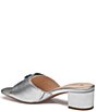 Johnston & Murphy Women's Edith Buckle Metallic Leather Block Heel Slide Sandals - Image 5