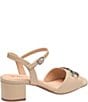 Johnston & Murphy Women's Edith Leather Bit Buckle Ankle Strap Sandals - Image 3