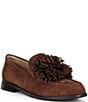 Johnston & Murphy Women's Gillian Pom Pom Suede Loafers - Image 1
