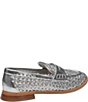 Johnston & Murphy Women's Gillian Woven Leather Penny Loafers - Image 3