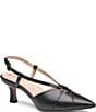 Johnston & Murphy Women's Lindsey Ring Detail Slingback Pumps - Image 1