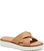Johnston & Murphy Women's Mitzi Leather Knotted Platform Slide Sandals - Image 1