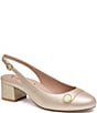 Johnston & Murphy Women's Sienna Leather Button Slingback Pumps - Image 1