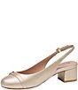 Johnston & Murphy Women's Sienna Leather Button Slingback Pumps - Image 6