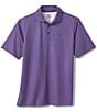 Color:Purple - Image 2 - XC4 Cool Degree Performance Stretch Gingham Short Sleeve Polo Shirt
