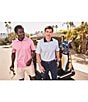 Johnston & Murphy XC4 Dash Print Short Sleeve Polo Shirt, Color:White - Image 3