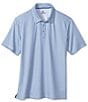 Color:White/Blue - Image 2 - XC4 Dotted Circle Performance Short Sleeve Polo Shirt