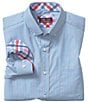 Color:Blue/Pink - Image 1 - XC4 Gingham Long Sleeve Woven Shirt