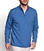 Color:Blue - Image 1 - XC4 Heathered Performance Quarter-Zip Pullover