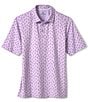 Color:Lavender - Image 2 - XC4 Performance Stretch Cocktail Print Short Sleeve Polo Shirt
