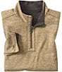 Johnston & Murphy XC4 Performance Stretch Reversible Quarter-Zip Pullover, Color:Black/Gold - Image 1