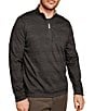 Johnston & Murphy XC4 Performance Stretch Reversible Quarter-Zip Pullover, Color:Black/Gold - Image 1