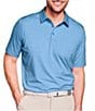 Color:Bright Blue - Image 1 - XC4 Solid Performance Stretch Short Sleeve Polo Shirt
