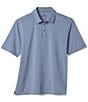Color:Light Blue - Image 2 - XC4 Stripe Performance Stretch Short Sleeve Polo Shirt