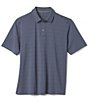 Color:Navy - Image 2 - XC4 Stripe Performance Stretch Short Sleeve Polo Shirt