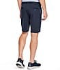 Color:Navy - Image 2 - XCFlex Performance Stretch Heathered Knit 9#double; Inseam Shorts