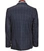 Johnston & Murphy XCFlex Unlined Plaid Blazer, Color:Navy Plaid - Image 2