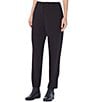 Color:Jones Black - Image 1 - Bi-Stretch Tapered Straight Leg Woven Pants