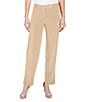 Color:Praline - Image 1 - Duke Stretch Solid Woven Slim Straight Leg Ankle Pants