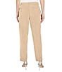 Color:Praline - Image 2 - Duke Stretch Solid Woven Slim Straight Leg Ankle Pants