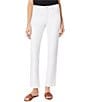 Color:Soft White - Image 1 - Lexington Stretch Denim Straight Leg Jeans