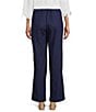 Jones New York Linen Blend Drawstring Straight Pants, Color:Pacific Navy - Image 2