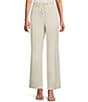 Jones New York Linen Blend Straight Leg Drawstring Pants - Image 1