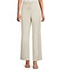 Jones New York Linen Blend Straight Leg Drawstring Pants - Image 1