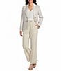 Jones New York Linen Blend Straight Leg Drawstring Pants - Image 3