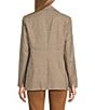 Jones New York Mini Houndstooth Notch Collar Long Sleeve Faux Double Breast Jacket - Image 2