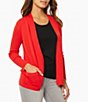 Color:Rouge - Image 1 - Open Front Cardigan