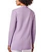 Color:Classic Lilac - Image 2 - Open Front Long Sleeve Sweater Cardigan